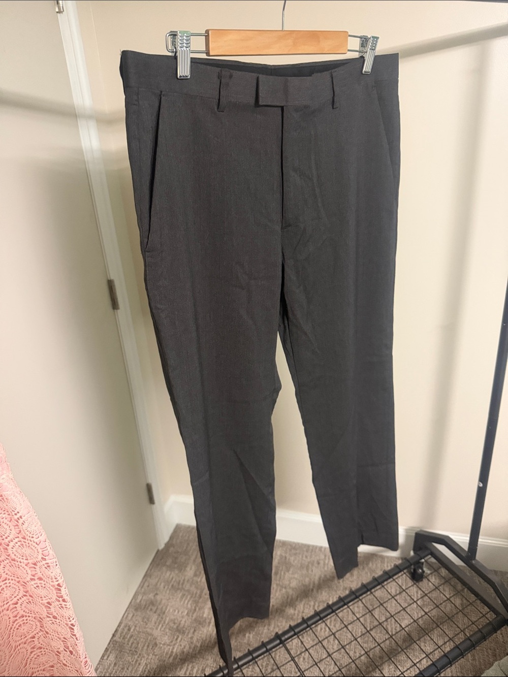 Banana Republic Men's Black Dress Pants - Tailored Slim Fit